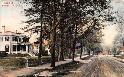 Dean St. Taunton, Massachusetts Postcard