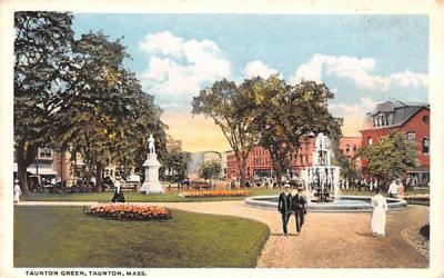 Taunton Green Massachusetts Postcard