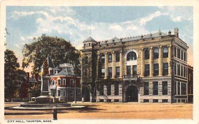 City Hall Taunton, Massachusetts Postcard