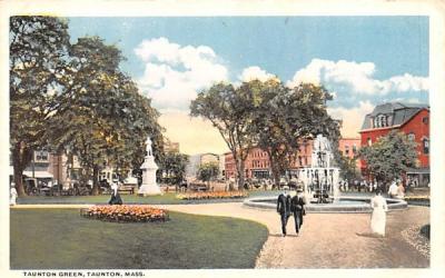 Taunton Green Massachusetts Postcard