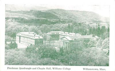 Freshman Quadrangle & Chapin Hall Williamstown, Massachusetts Postcard