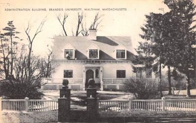 Administration Building  Waltham, Massachusetts Postcard