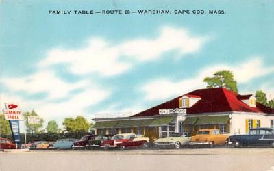 Family Table Wareham, Massachusetts Postcard