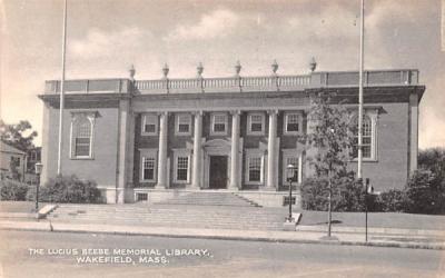 The Lucius Beebe Memorial Library Wakefield, Massachusetts Postcard