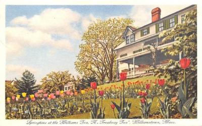 Springtime at the Williams Inn Williamstown, Massachusetts Postcard