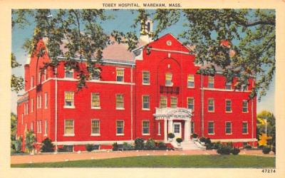 Tobey Hospital Wareham, Massachusetts Postcard