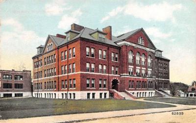 High School Waltham, Massachusetts Postcard