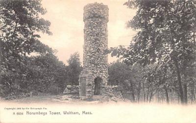 Norumbega Tower Waltham, Massachusetts Postcard