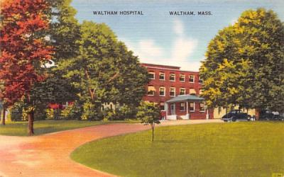 Waltham Hospital Massachusetts Postcard