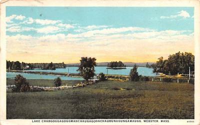 Lake Chargoggagoggmanchaugagoggchaubunagungamaugg Webster, Massachusetts Postcard