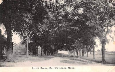 Street Scene Wareham, Massachusetts Postcard