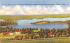 General View of Lake Chargoggagoggmanchauggagoggchaubunagungamaugg Webster, Massachusetts Postcard