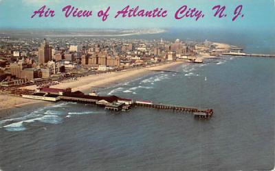 Air View of Atlantic City New Jersey Postcard