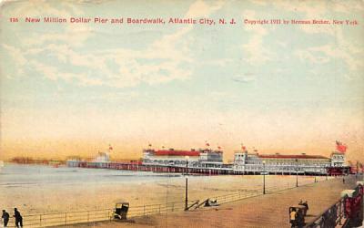 New Million Dollar Pier and Boardwalk Atlantic City, New Jersey Postcard