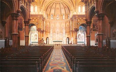 Interior of the Saint Nicholas Roman Catholic Church Atlantic City, New Jersey Postcard