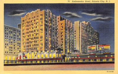 Ambassador Hotel  Atlantic City, New Jersey Postcard