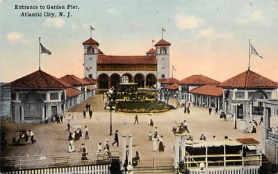 Entrance to Garden Pier Atlantic City, New Jersey Postcard