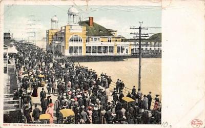 On the Boardwalk Atlantic City, New Jersey Postcard