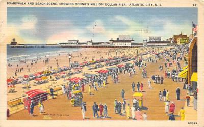 Young's Million Dollar Pier Atlantic City, New Jersey Postcard