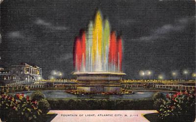 Fountain of Light Atlantic City, New Jersey Postcard