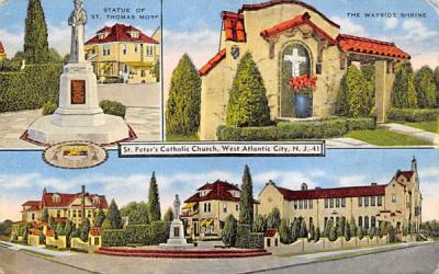 St. Peter's Catholic Church Atlantic City, New Jersey Postcard