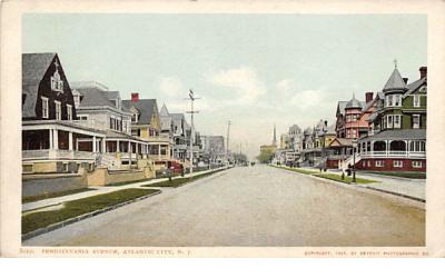 Pennsylvania Avenue Atlantic City, New Jersey Postcard