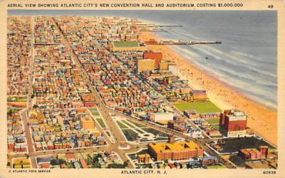 New Convention Hall and Auditorium Atlantic City, New Jersey Postcard