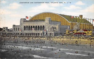 Auditorium and Convention Hall Atlantic City, New Jersey Postcard