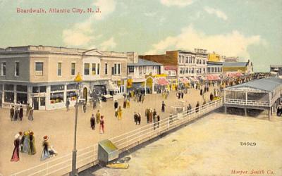 Boardwalk Atlantic City, New Jersey Postcard