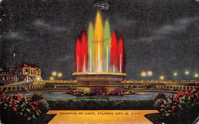 Fountain of Light Atlantic City, New Jersey Postcard