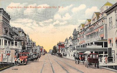 Virginia Ave., from Broadwalk Atlantic City, New Jersey Postcard