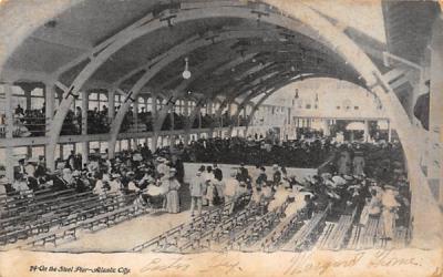 On the Steel Pier Atlantic City, New Jersey Postcard