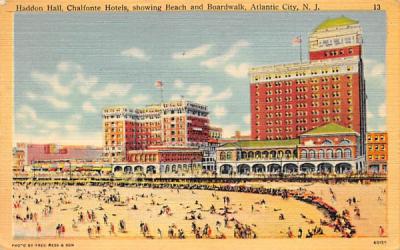 Haddon Hall, Chalfonte Hotels Atlantic City, New Jersey Postcard