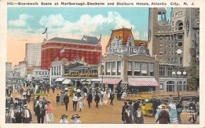 Marlborough-Blenheim and Shelburn Hotels Atlantic City, New Jersey Postcard