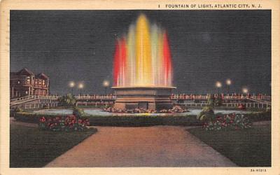 Fountain of Light Atlantic City, New Jersey Postcard