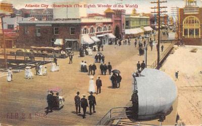 Boardwalk Atlantic City, New Jersey Postcard