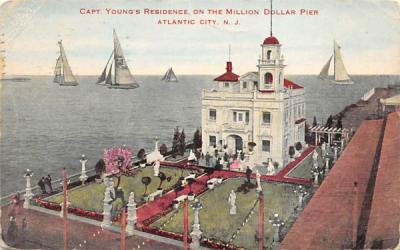 Capt. Young's Residence on Million Dollar Pier Atlantic City, New Jersey Postcard