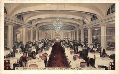 Hotel Dennis Dining Room Atlantic City, New Jersey Postcard