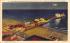 Airplane View of World Famed Steel Pier by Night Atlantic City, New Jersey Postcard