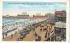 Boardwalk and Beach Atlantic City, New Jersey Postcard