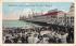 Scene showing Crowd of People on Steel Pier Atlantic City, New Jersey Postcard