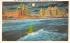 Beach Front Hotels by Night Atlantic City, New Jersey Postcard