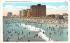 Beach Scene in Chelsea Atlantic City, New Jersey Postcard