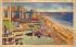 Boardwalk Scene Atlantic City, New Jersey Postcard