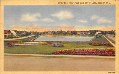 Bird's-Eye View Park and Silver Lake Belmar, New Jersey Postcard