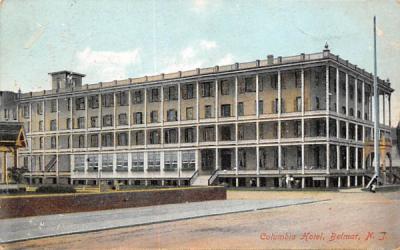 Columbia Hotel Belmar, New Jersey Postcard