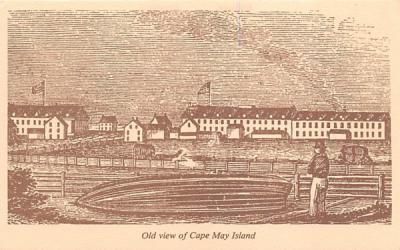 Old view of Cape May Island Cap May, New Jersey Postcard