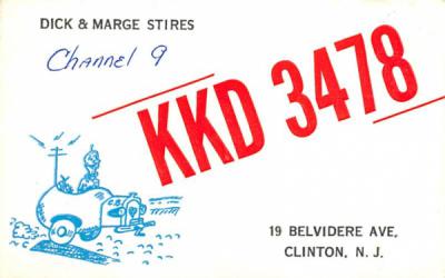 KKD 3478 Clinton, New Jersey Postcard