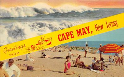 Greetings from Cape May, N. J., USA New Jersey Postcard