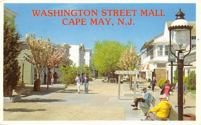 Washington Street Mall Cape May, New Jersey Postcard